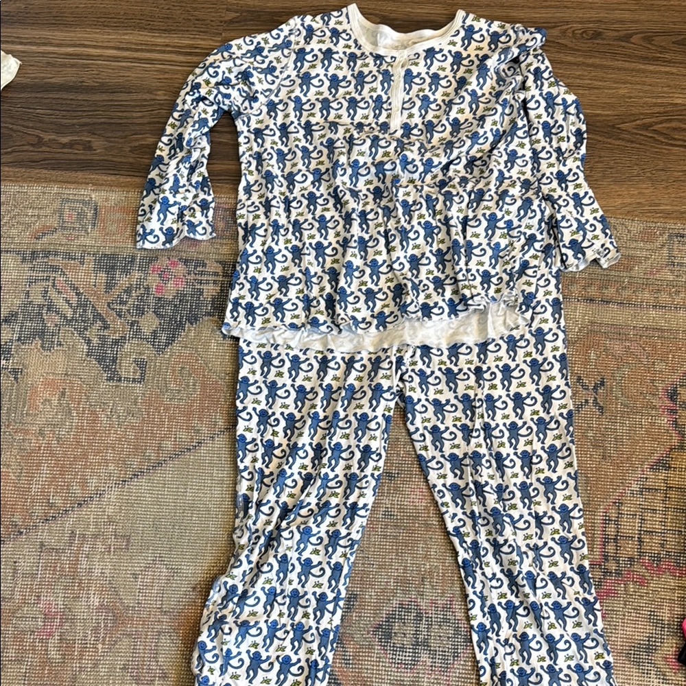 Roberta Roller Rabbit Blue and White Penguin Pajama Set